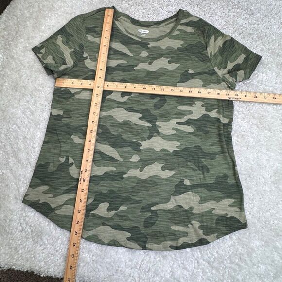 Old Navy Everywhere Green Camo Short Sleeve Slub T-Shirt Large NEW - Picture 8 of 10